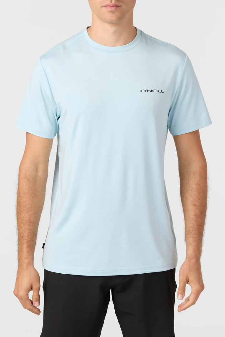 Oneill Men’s Trvlr UPF Tides Tee - Heather Light Blue 
