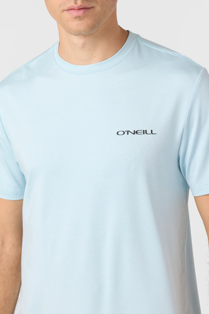 Oneill Men’s Trvlr UPF Tides Tee - Heather Light Blue 1