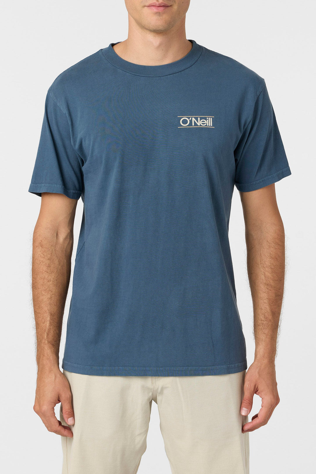 Oneill Men's O'riginals Parallel Lines Relaxed Fit Tee - VN Indigo
