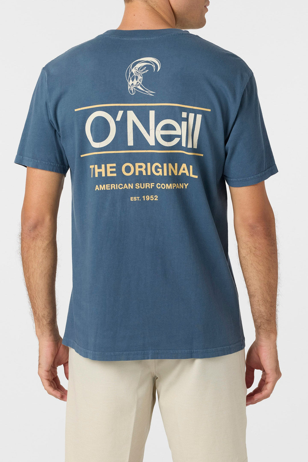 Oneill Men's O'riginals Parallel Lines Relaxed Fit Tee - VN Indigo 1