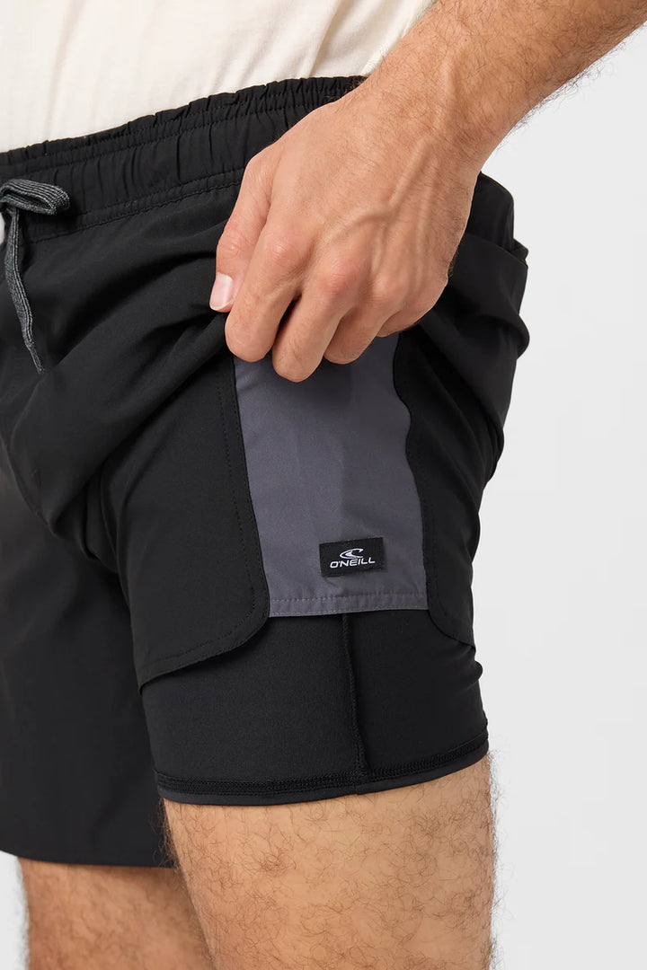 Oneill Men's Perform Light Tech Panel Lined 17 Hybrid Shorts 3