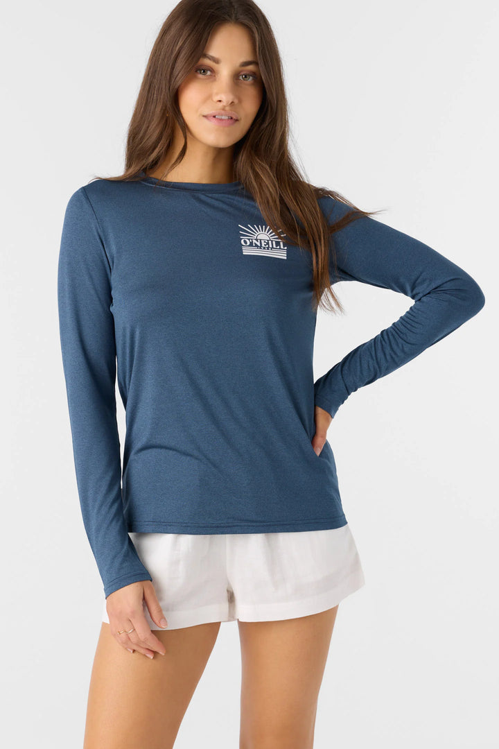 Oneill Women's Breezy UPF Long Sleeve - Navy Heather 2