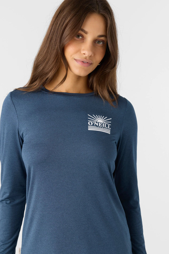 Oneill Women's Breezy UPF Long Sleeve - Navy Heather 3