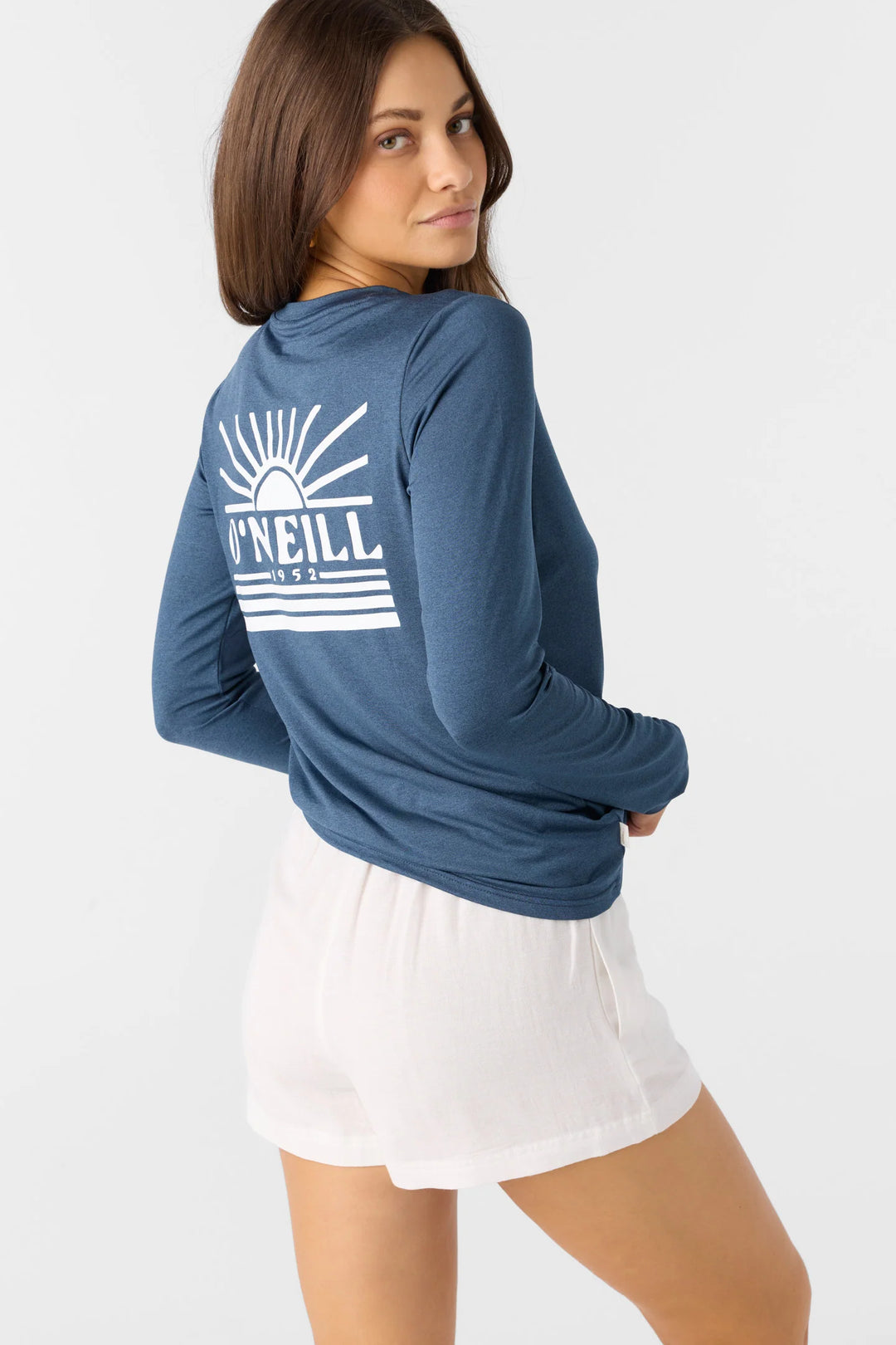 Oneill Women's Breezy UPF Long Sleeve - Navy Heather 6