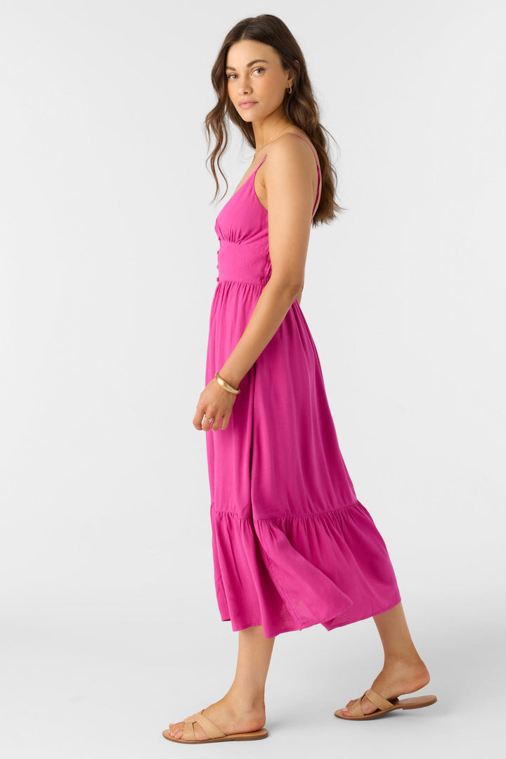 Oneill Women's Pilar Midi Dress - Fuchsia 4
