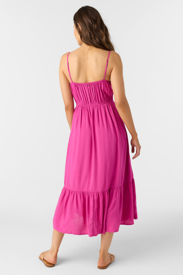 Oneill Women's Pilar Midi Dress - Fuchsia 1