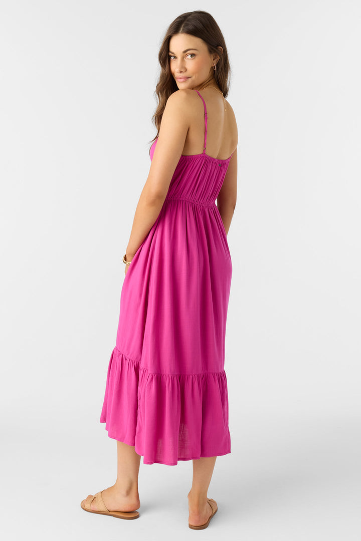 Oneill Women's Pilar Midi Dress - Fuchsia 3