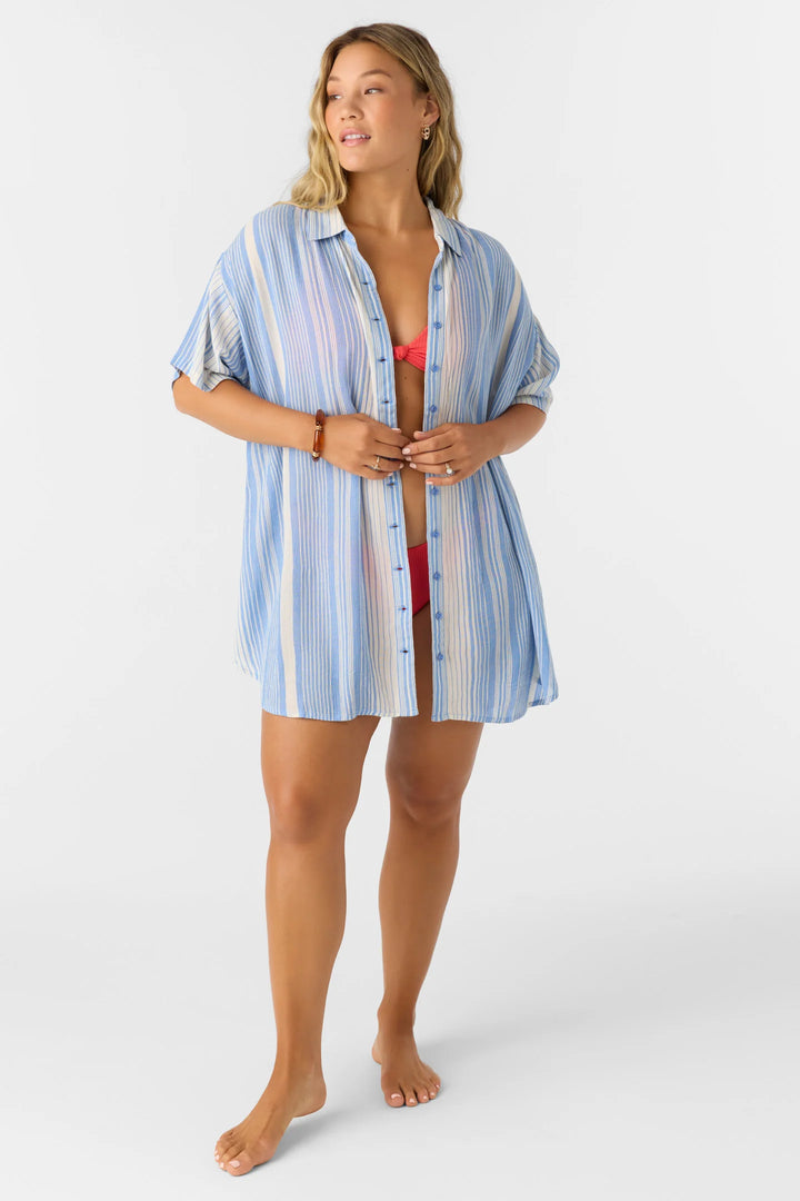 Oneill Women's Saltwater Essentials Carlee Striped Dress - RGT 5