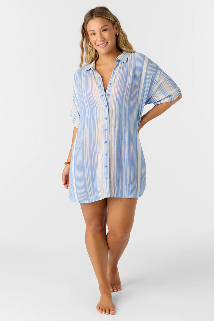 Oneill Women's Saltwater Essentials Carlee Striped Dress - RGT 6