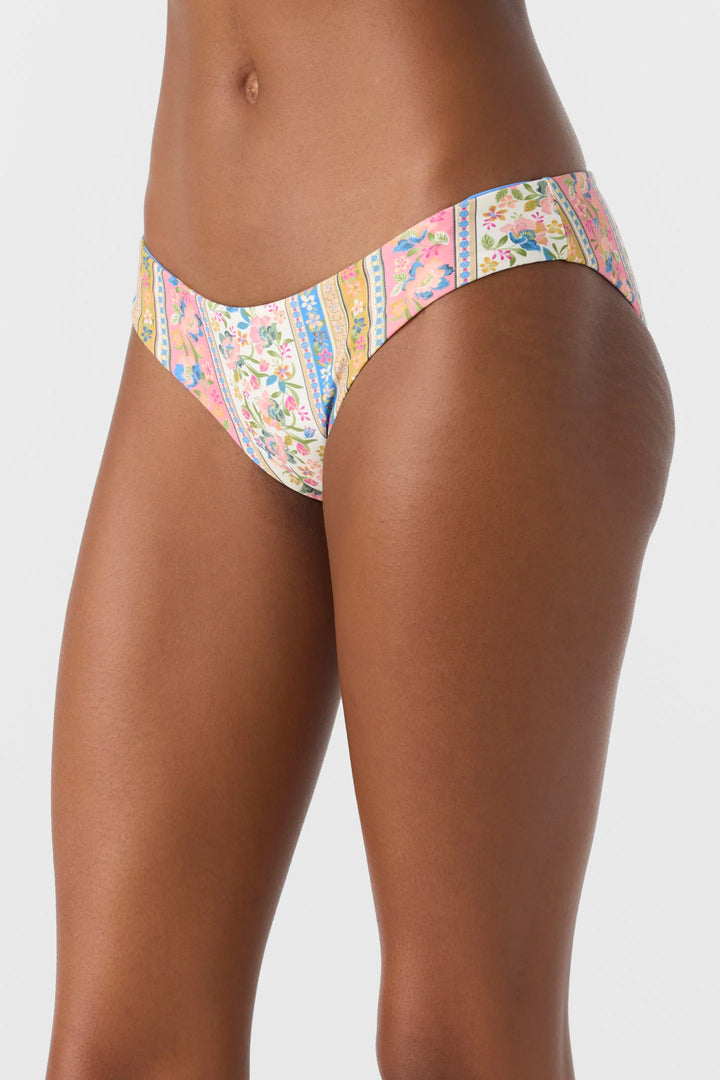 Oneill Women's Rio Floral Blu Lagoon Reversible Bottom multi1