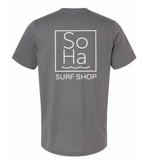 SoHa Square Logo Shirt Solid Asphalt