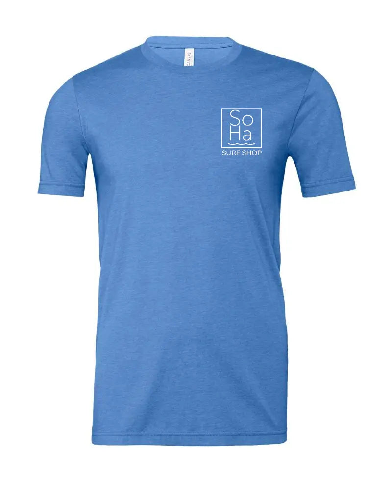 SoHa Square Logo Tee Heather Columbia Blue1