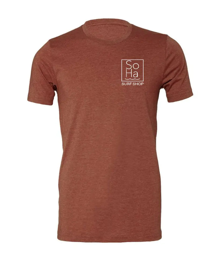SoHa Square Logo Tee Heather Clay