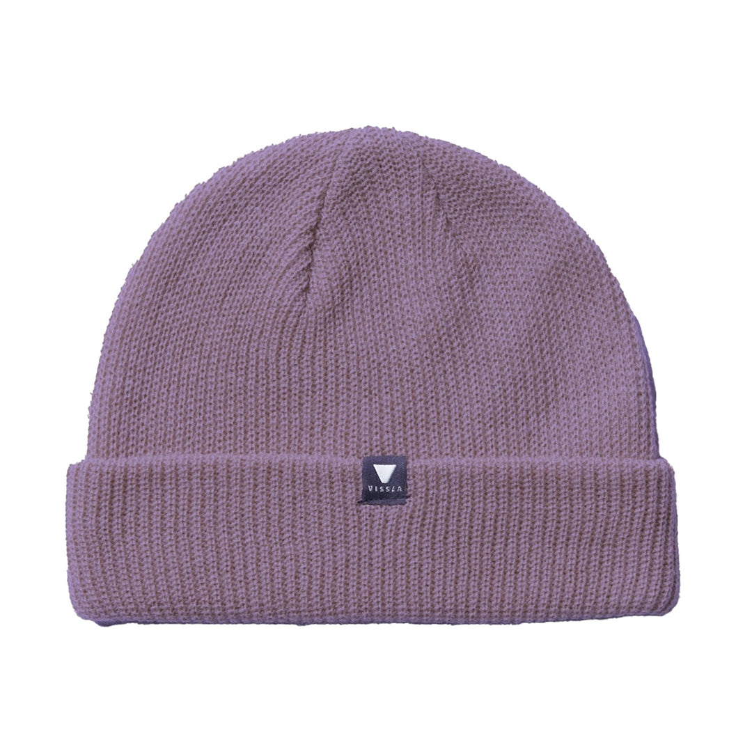 Vissla Trimline Beanie in Dusty Lilac - front view