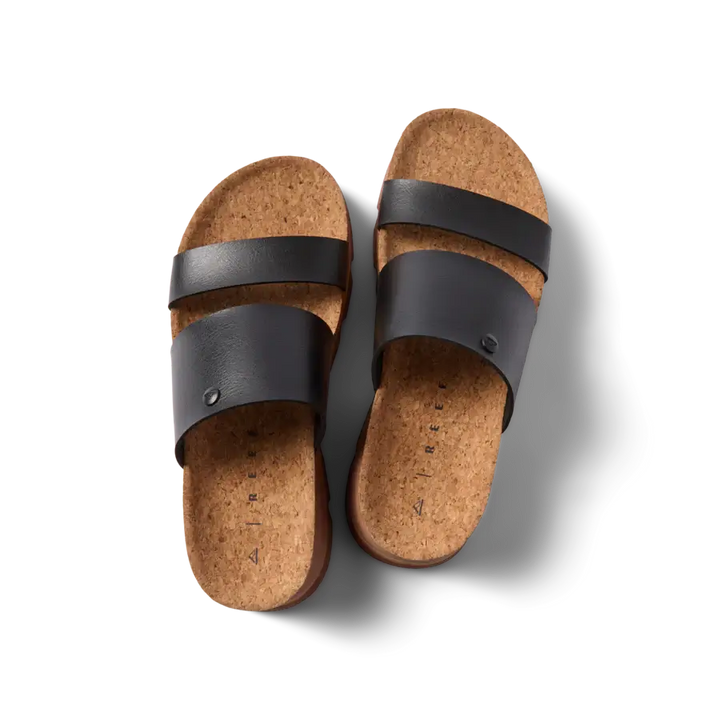 Reef Women’s Vista Luxe Siaa Sandals - Black/Tan 5