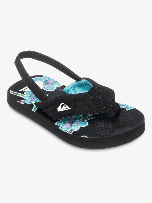 Quiksilver Toddler Molokai Layback Sandal Black - top view