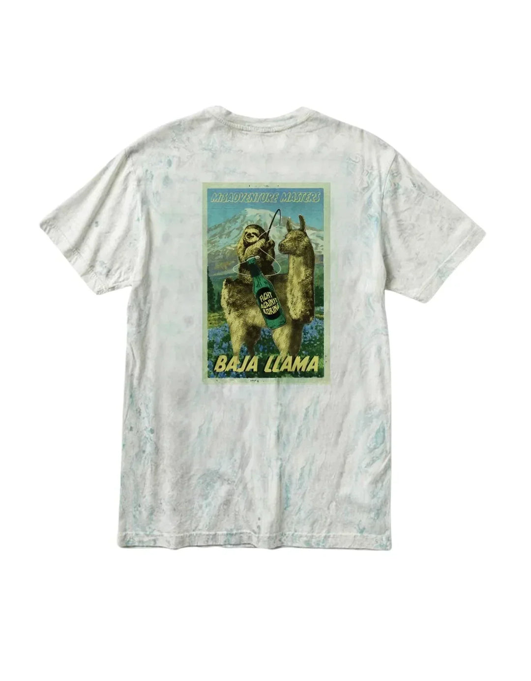 Baja Llama men's 2 Best Friends Tshirt White pic 1 | SoHa Surf Shop