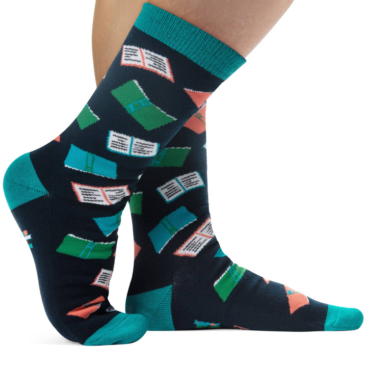 Lavley - So Many Books Socks Gift for Readers, Unisex Men and Women