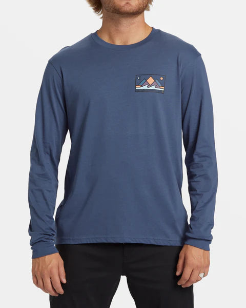 Billabong Men's A/Div Range Long Sleeve Slate Blue pic 1 | SoHa Surf Shop