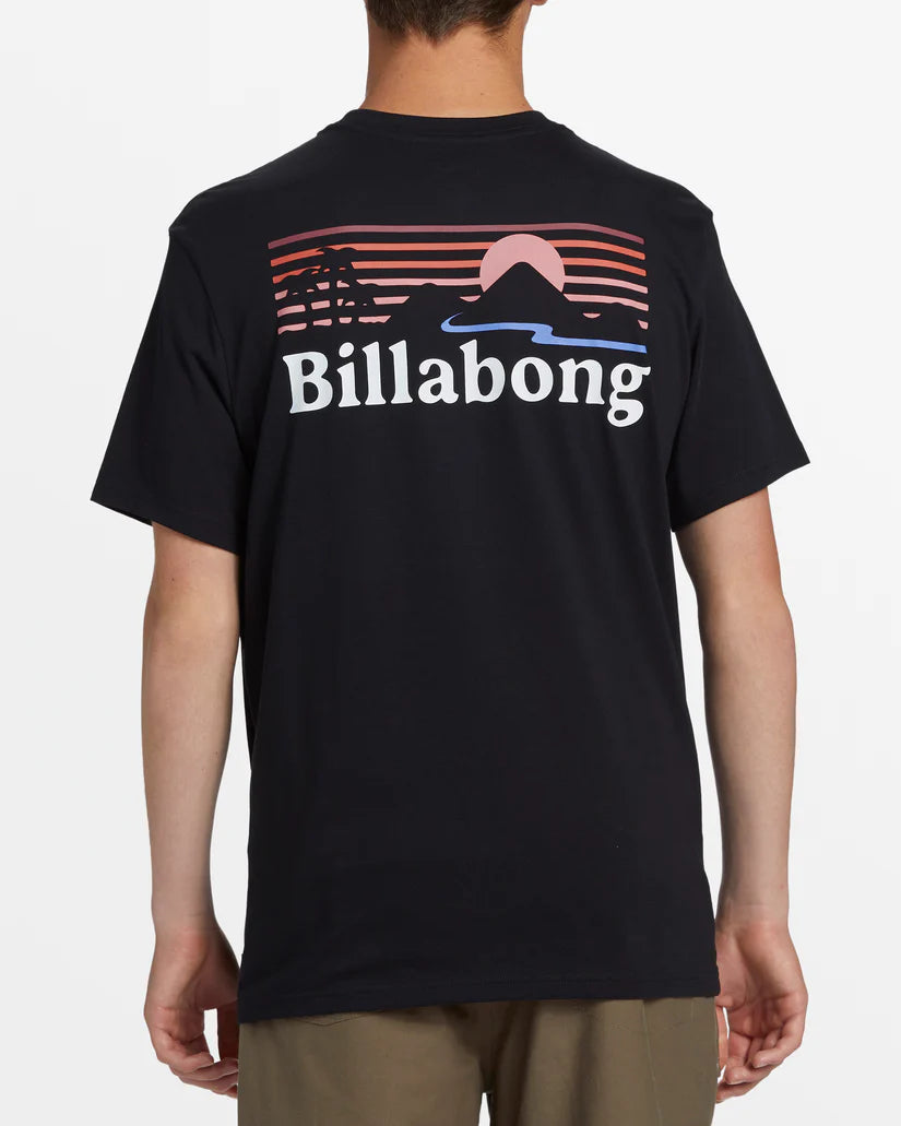 Billabong Men's A/Div Range Tee Black pic 1 | SoHa Surf Shop