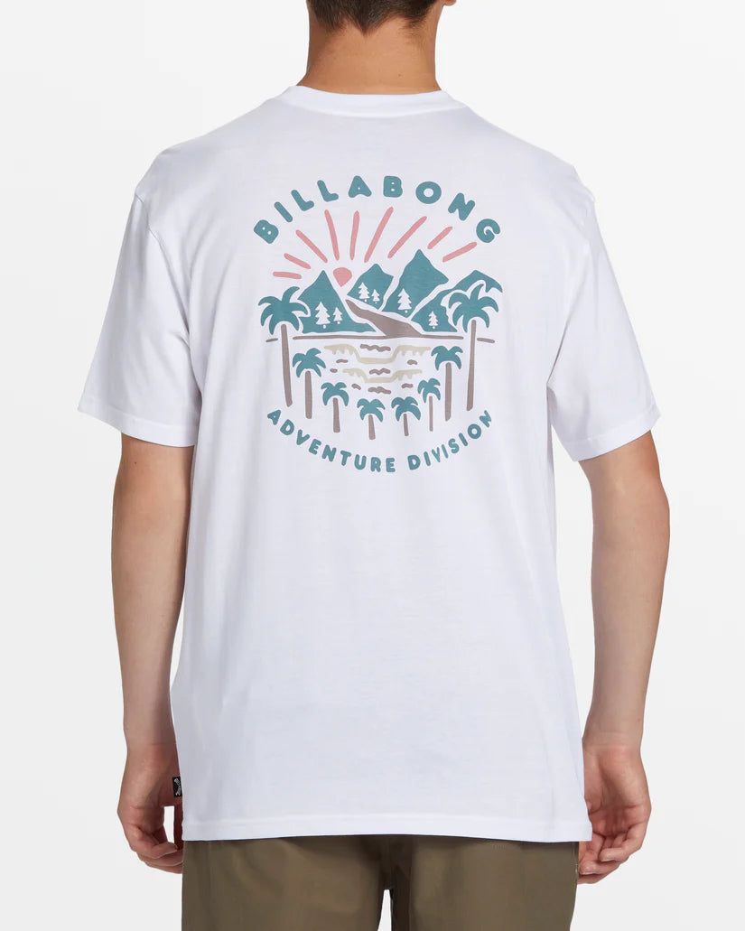 Billabong Men's A/Div Shine Tee White pic 1 | SoHa Surf Shop