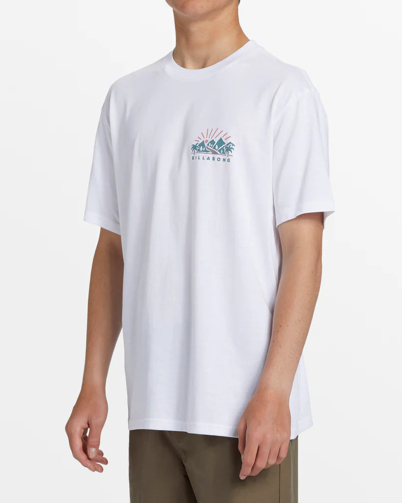 Billabong Men's A/Div Shine Tee White pic 3 | SoHa Surf Shop