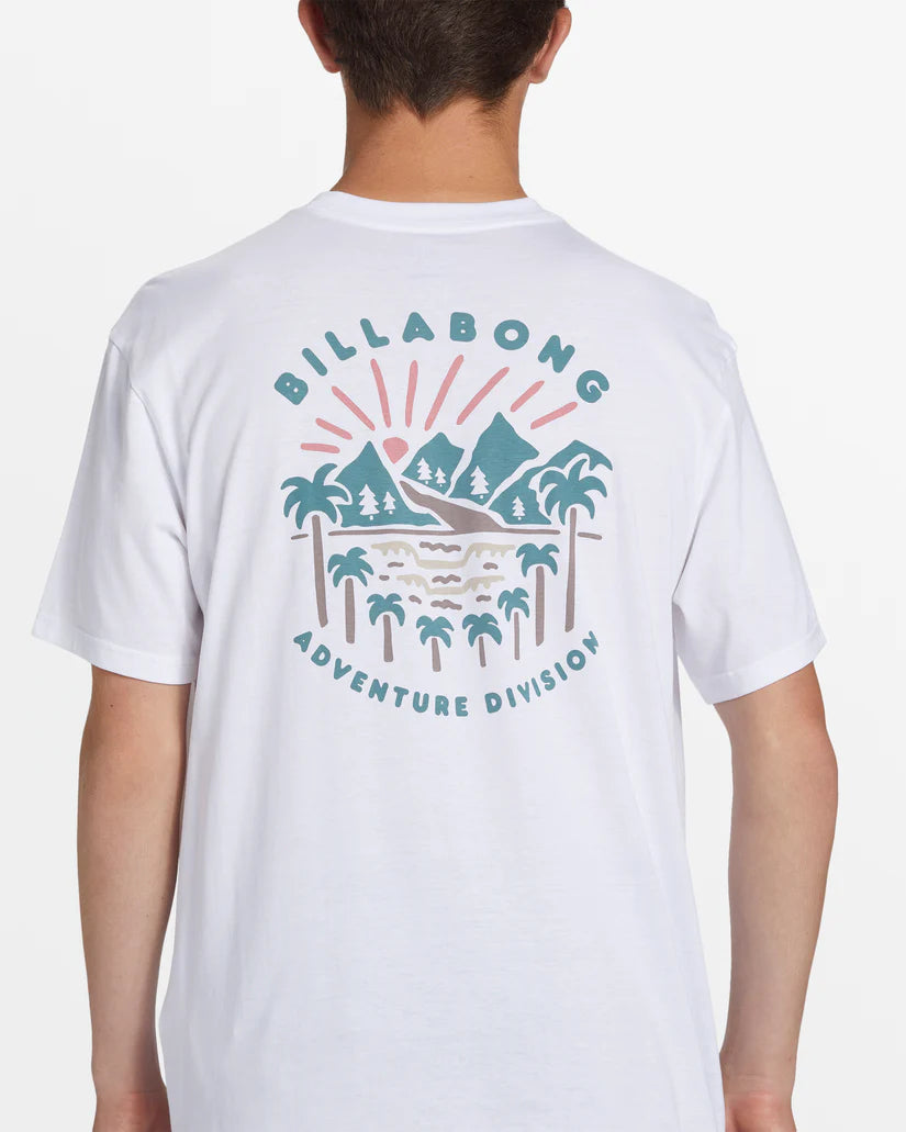 Billabong Men's A/Div Shine Tee White pic 4 | SoHa Surf Shop