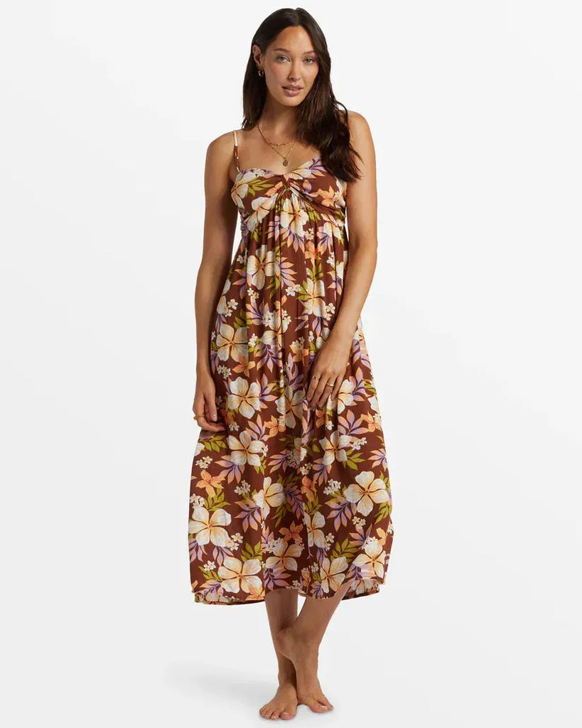 Billabong Women's Daybreak Midi Dress, Toasted Coconut / Medium