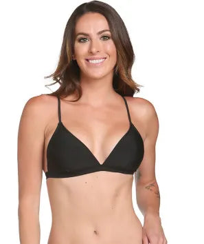 Black Fixed Tri Top FINAL SALE - SoHa Surf Shop