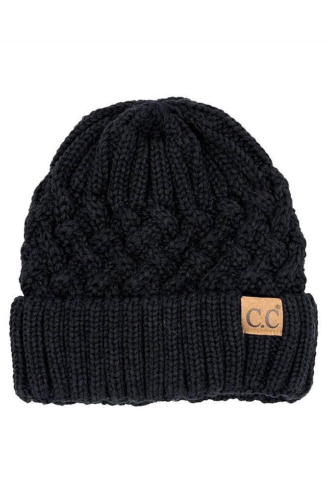 C.C Lattice Pattern Beanie Hat - SoHa Surf Shop