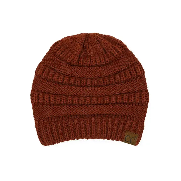 C.C Ribbed Kit Solid Color Beanie - SoHa Surf Shop