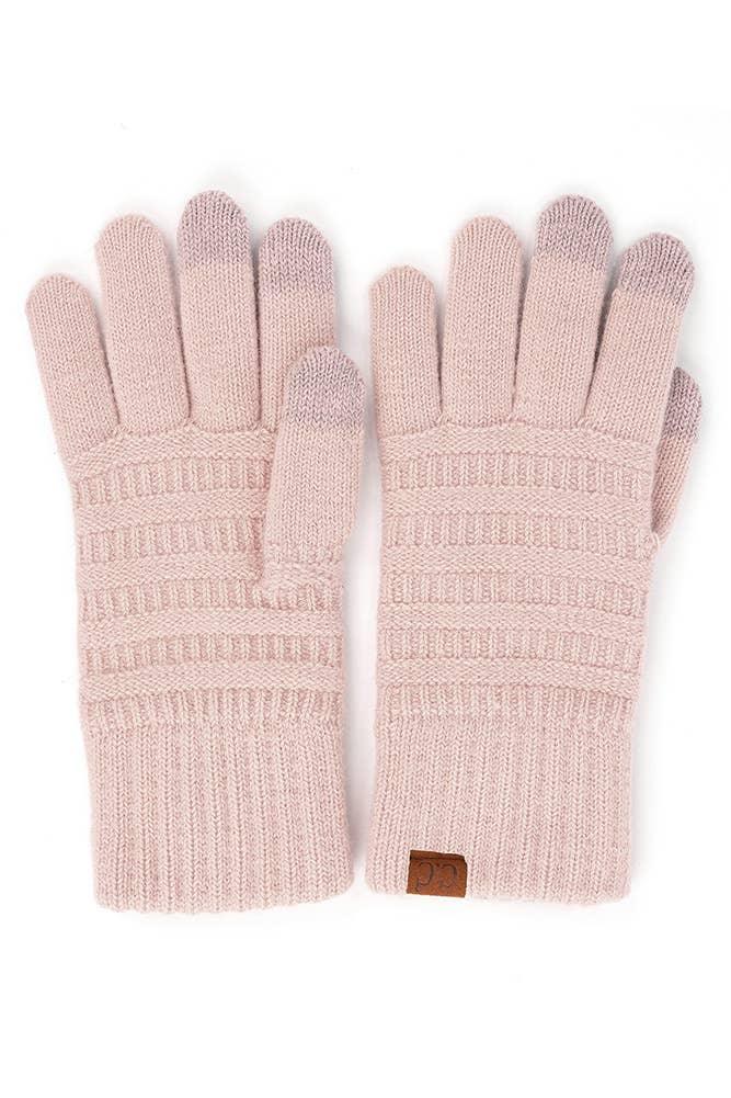 C.C Solid Ribbed Knit Glove - SoHa Surf Shop
