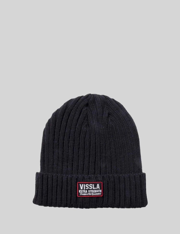 Vissla Mens Creators Horizon Eco Beanie in Black - alternate view