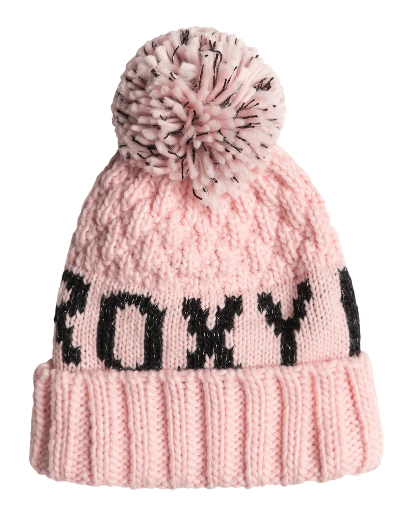 Roxy Girls' Tonic Cuff Beanie Pink Salt pic 1 | SoHa Surf Shop