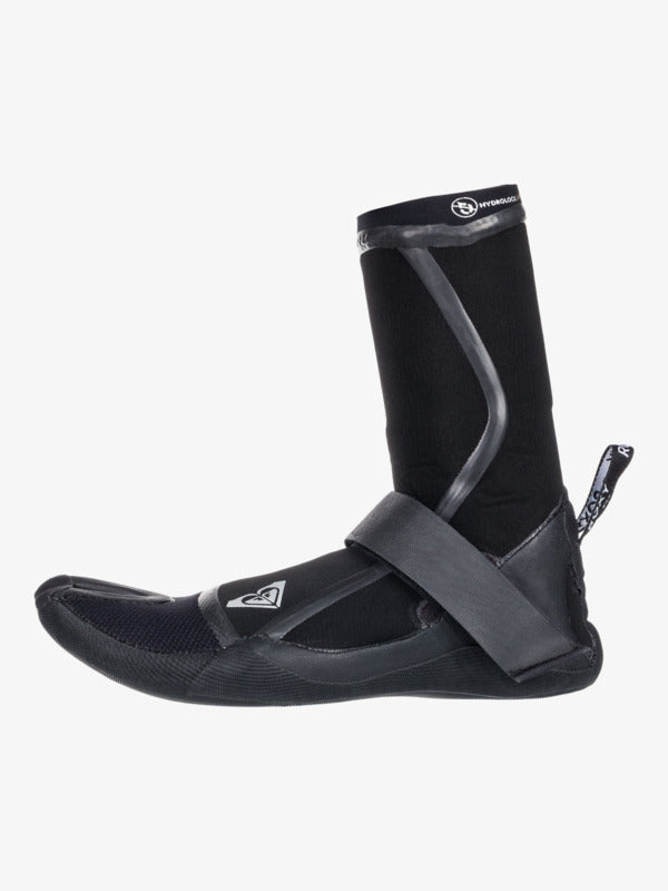 Roxy Womens Elite 3mm Split Toe Wetsuit Booties in Black - side view