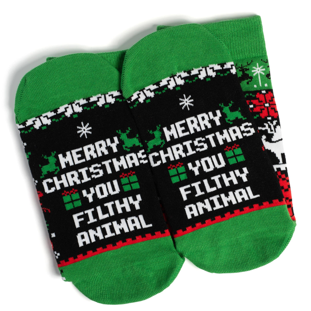 Lavley - Merry Christmas You Filthy Animal Socks