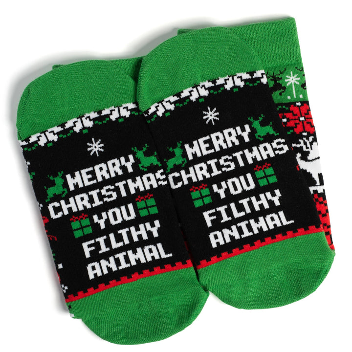 Lavley - Merry Christmas You Filthy Animal Socks