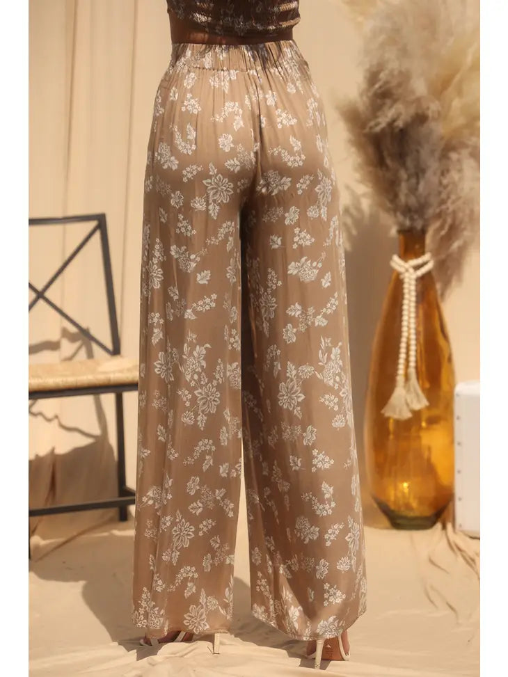 Floral Print wide leg Pants - SoHa Surf Shop
