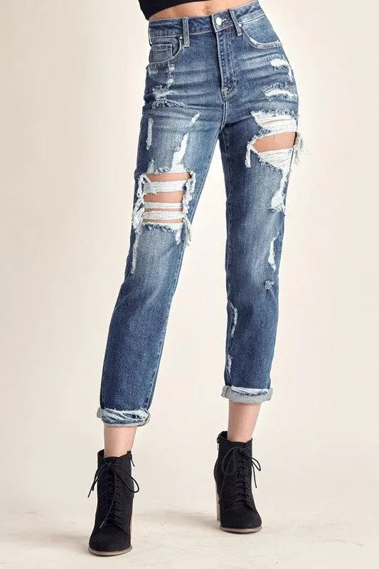 High Rise Boyfriend Jeans FINAL SALE - SoHa Surf Shop