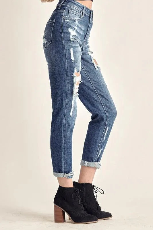 High Rise Boyfriend Jeans FINAL SALE - SoHa Surf Shop