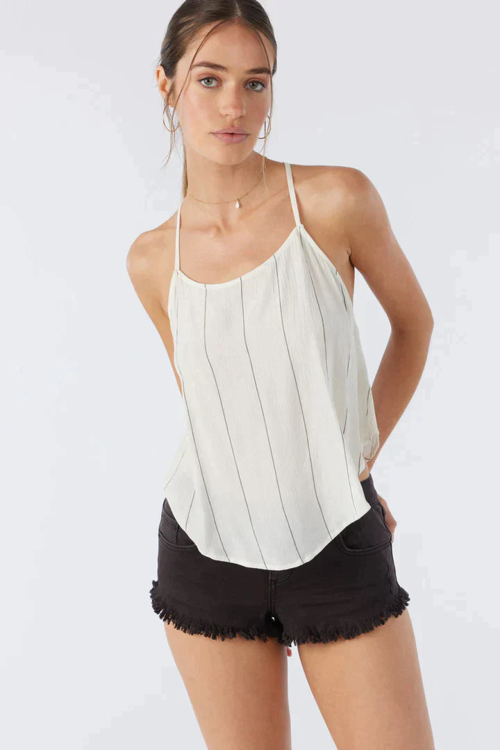 Hildy Stripe Top Winter White pic 1 | SoHa Surf Shop