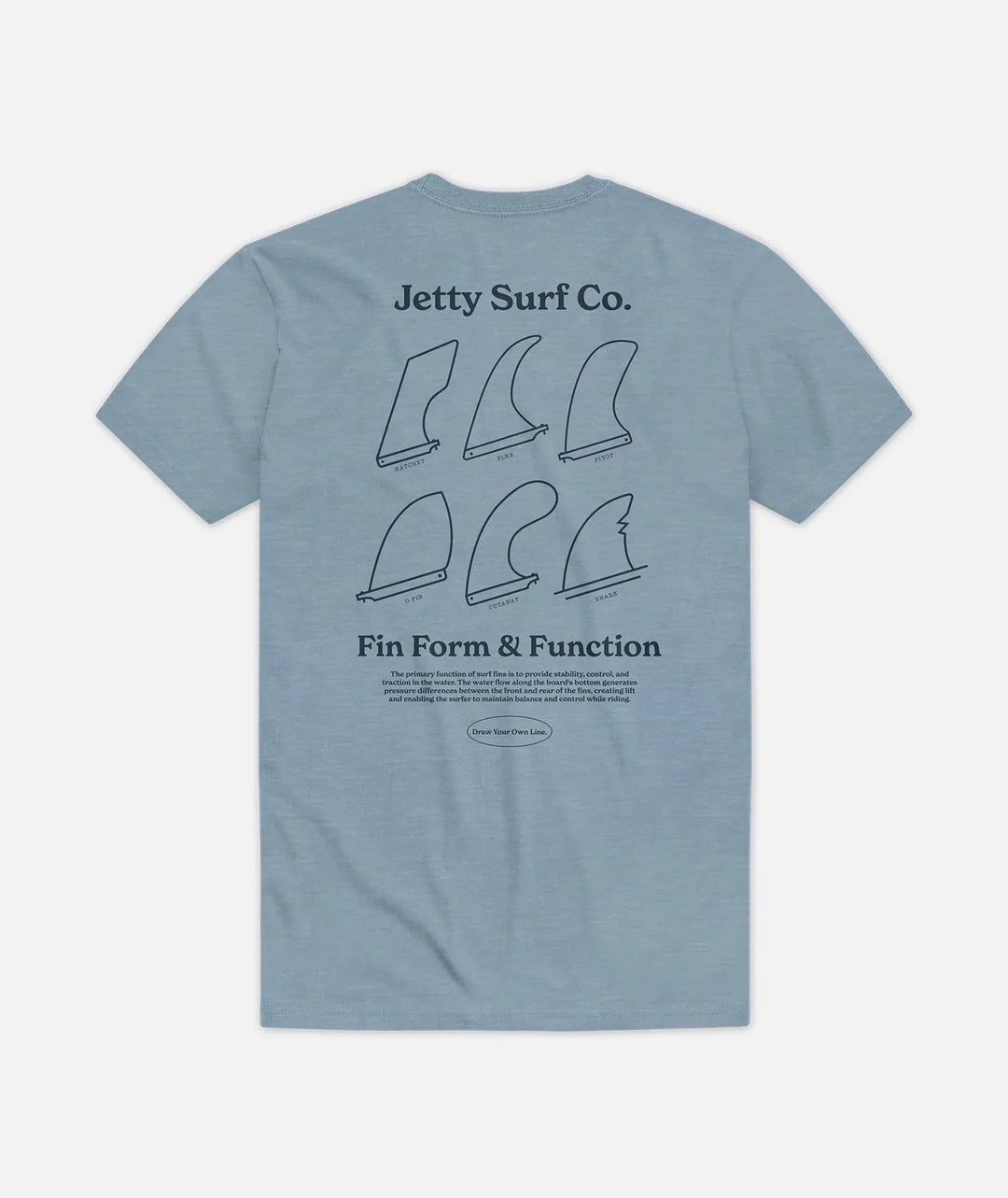 Jetty Men's Fins Tee - SoHa Surf Shop