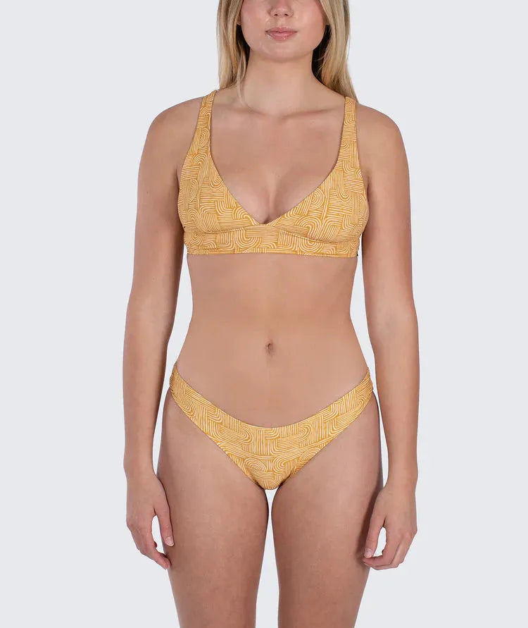 Jetty Women's Claire Swim Top Yellow pic 1 | SoHa Surf Shop