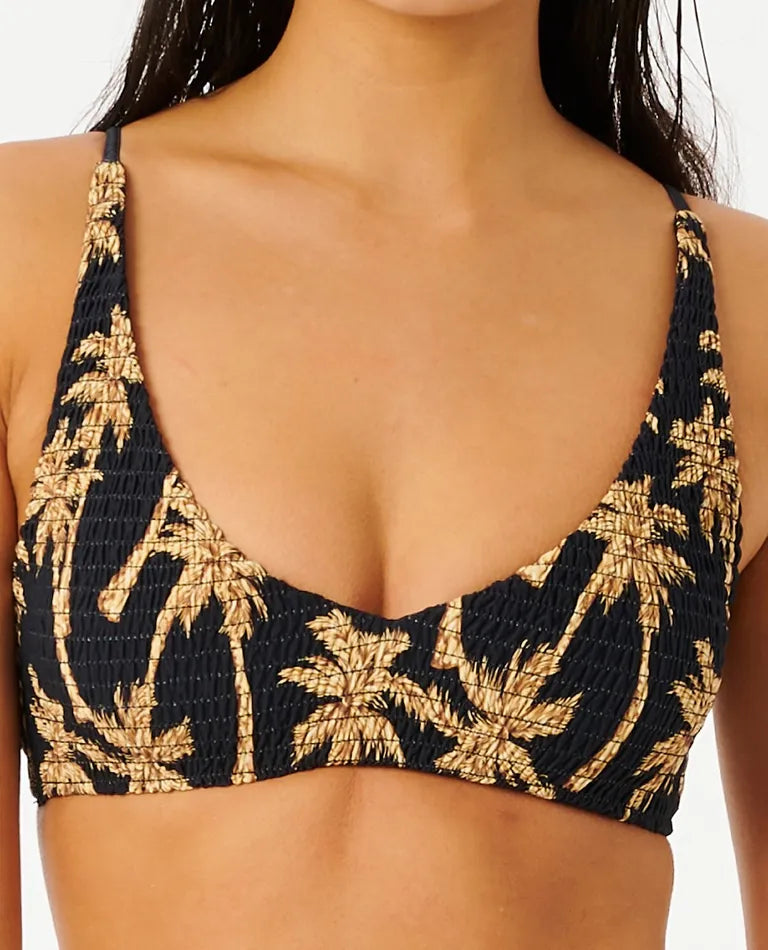 Kindred Palms Shirred Bikini Top - SoHa Surf Shop