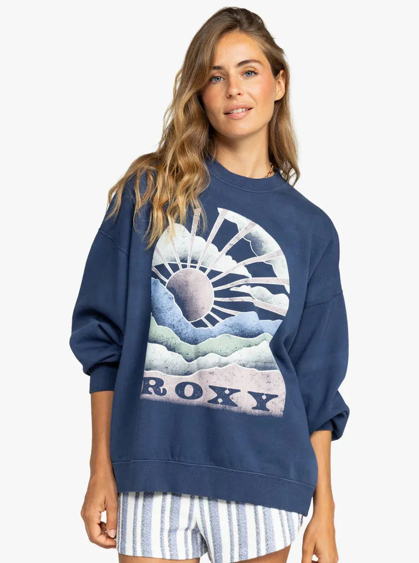 Lineup Oversized Crew Neck Sweatshirt - SoHa Surf Shop