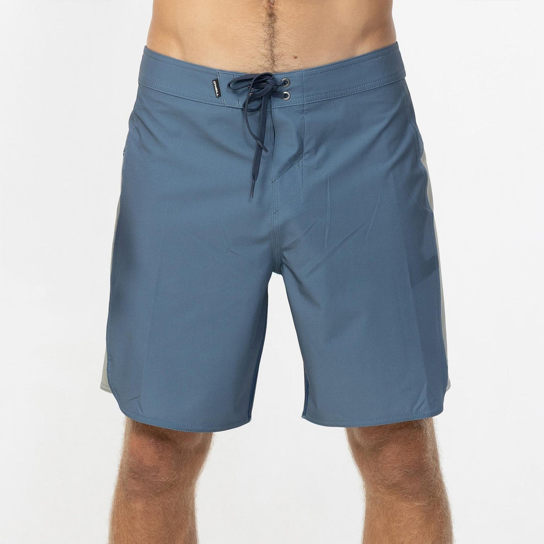 O Neill Mens Hyperfreak Tech Panel 18 Boardshort - Blue Mirage front view