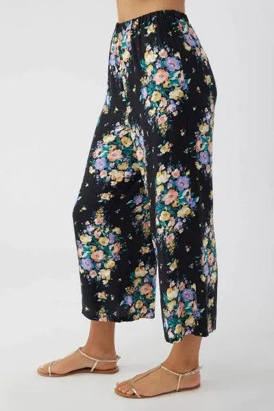 Miriam Floral Pants Final Sale Black pic 1 | SoHa Surf Shop