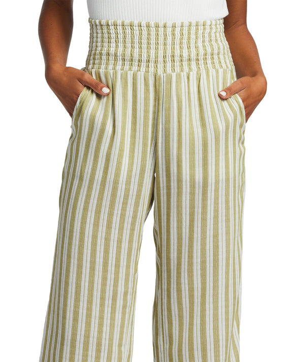 Roxy, Pants & Jumpsuits, Roxy On The Seashore Cuffed Linen Pants