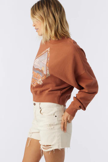 O’Neill Women’s Moment Crop Sweatshirt FINAL SALE - SoHa Surf Shop