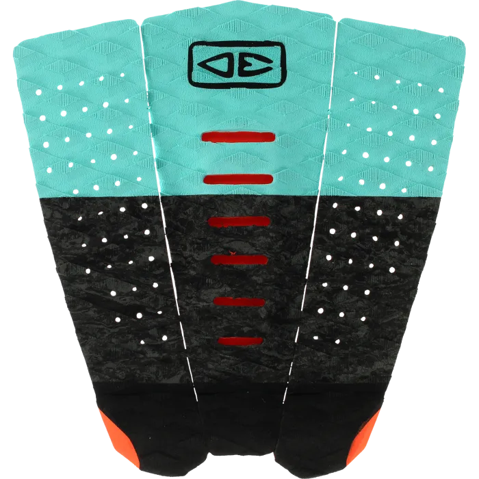 O&E Micro Grom 3pc Tail Pad Blk/Aqua - SoHa Surf Shop